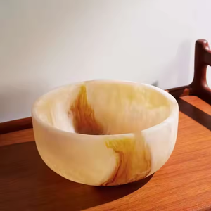 ชุดชามสลัดทำจากเรซินใส่อาหารปลอดภัยเครื่องครัวและเครื่องใช้บนโต๊ะอาหารถ้วยเรซิ่นสำหรับเสิร์ฟพร้อมงานฝีมือรูปพระจันทร์เสี้ยว - Product Image 1