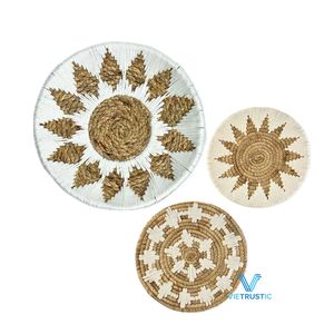 Decoración de Arte Vietnamita, Estilo Moderno, Bandeja de Pared Colgante de Jacinto de Agua, Mezcla de Pasto Marino y Algodón, para Decoración de Habitaciones de Cumpleaños - Product Image 2