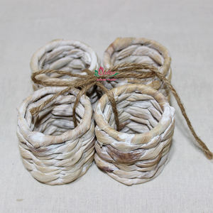 Artex Dong Thap Vietnam Porte-serviettes en jacinthe d'eau tissé à la main Organisateur de table écologique pour le restaurant - Product Image 2