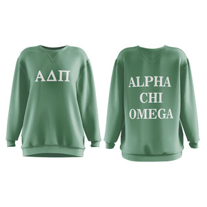 Sudadera con capucha de estilo personalizado para mujer, poliéster/algodón de gran tamaño, tejido de invierno, estampado, ecológico, transpirable, universitario griego - Product Image 4