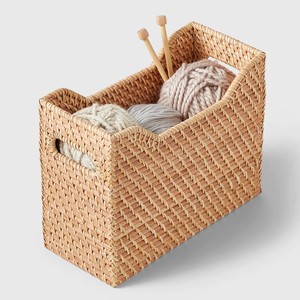 Porte-revues en rotin naturel de style Vintage, organisateur de bureau, accessoires, porte-fichiers en papier, panier - Product Image 4