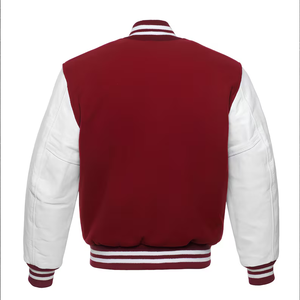 Dernière veste universitaire pour homme de qualité supérieure avec logo personnalisé, col montant, teinture unie, respirante et coupe-vent, veste d'hiver - Product Image 5