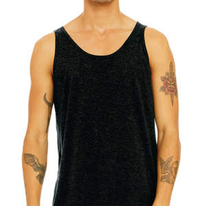 ตะเข็บด้านข้างขายปลีกพอดี100% Airlume หวีและแหวนปั่นฝ้าย32เดียว4.2ออนซ์ถ่านสีดำ Unisex ถังเจอร์ซีย์ - Product Image 4