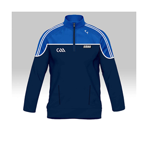 เครื่องแต่งกายผลิตตามแบบของผู้ผลิตเสื้อผ้ากีฬาในปากีสถาน GAA มีซิปครึ่งตัว - Product Image 5