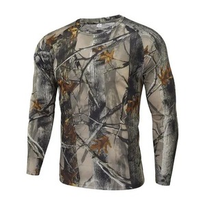 Chemises d'uniforme de chasse pour hommes, manches longues, uniforme de camouflage, chasse, camouflage de haute qualité, t-shirts à col rond, maillot de football - Product Image 1