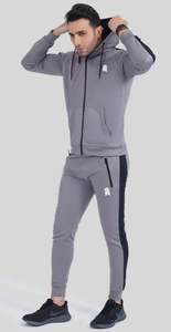 2025 personalizado Slim Fit Jogging hombres chándales venta al por mayor gimnasio entrenamiento pista trajes patrón sólido gran oferta productos para hombres - Product Image 4