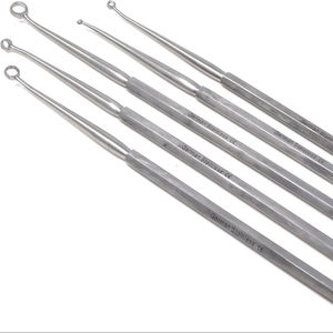 Curettes manuelles ORL en acier inoxydable de qualité supérieure, instruments chirurgicaux certifiés CE, aiguisées pour la chirurgie ORL - Product Image 1