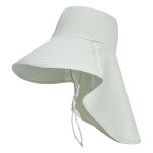 Chapeau de soleil à large bord pour femmes, châle de protection respirant pour le cou, protection UV, chapeau de pêcheur polyvalent et tendance - Product Image 1
