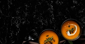 Hot Sale Spa <b>Black</b> 2cm 3cm Polished <b>Edge</b> Quartz Slab Kitchen Countertop for Wholesale Commercial Construction Use - Product Image 3