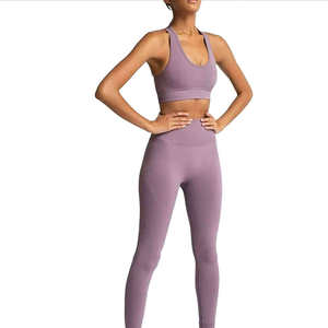 Logo personnalisé vêtements de fitness femme 2025 soutien-gorge de sport Yoga Gym ensemble de vêtements de sport 4 pièces leggings Gym Fitness ensembles pour femmes - Product Image 1