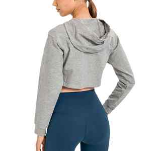 เสื้อครอปเอวลอยสำหรับผู้หญิงถูกสร้างขึ้นสำหรับคลาสฟิตเนสโยคะและไลฟ์สไตล์ใส่สบาย - Product Image 3