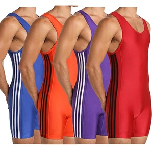 Sexy Rayon Fitness Wrestling Singlet Hombres Chaleco BodySuit Mono para ropa activa y deportes Ropa interior íntima Ropa de dormir - Product Image 1