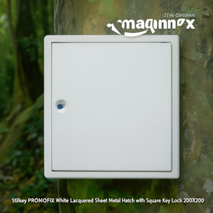 Stilkey PROMOFIX - Compartimento de Metal Lacado en Blanco con Cerradura de Llave Cuadrada 200X200 - Product Image 3