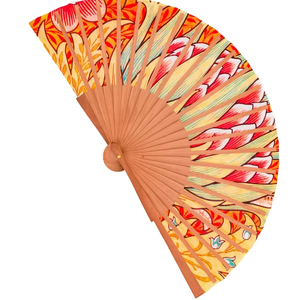 Éventails à main en bambou écologiques de haute qualité Éventails en bois fabriqués à la main pour les mariages d'été Artisanat de qualité d'exportation de style traditionnel - Product Image 1