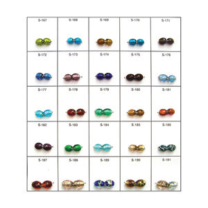 Perles de verre à petit trou en feuille d'argent de la meilleure qualité pour la fabrication de bijoux - Product Image 1