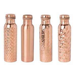 Pure <b>Copper</b> <b>Bottle</b> for Water <b>Bottle</b> Different Design Health Benefit Water <b>Copper</b> <b>Bottle</b> Customized Size and Shape - Product Image 1