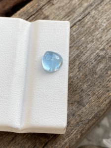 Increíble PIEDRA DE cabujones en forma de corazón de Aguamarina de Color superior Natural con buen brillo, piedras preciosas sueltas para hacer joyas de 1,79 quilates - Product Image 4