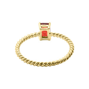Natural Red Fire <b>Garnet</b> Gemstone <b>Ring</b> Memoria Jewels 925 <b>Silver</b> Yellow Gold Plated IGI Certified Prong Setting Trendy Handmade - Product Image 3