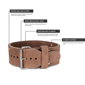 Cinturón de elevación eléctrica de doble punta individual más vendido Color personalizado con logotipo personalizado Cinturones de cuero de elevación eléctrica de punta - Product Image 2