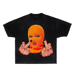 Camisetas gráficas 100% algodón Slim Fit personalizado multicolor diamante hombres Camisetas manga corta Tigre strass hombres camisetas - Product Image 5