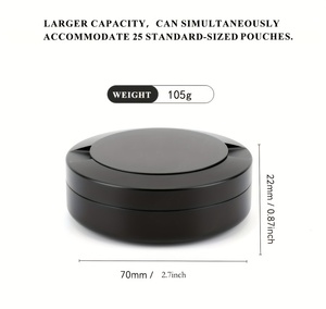 Latas de Alumínio para Snus com 3 Camadas de Cobre, Recipientes Metálicos para Energia Nicotina, Fabricante de Snus - Product Image 4