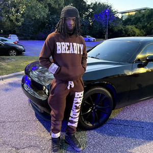 Ensemble de survêtement sur mesure pour hommes 2 pièces ensemble sweat-shirt à capuche en polaire GYM ensemble de sweatshirts à capuche et de jogging pour hommes - Product Image 1