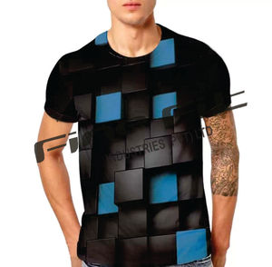 Camiseta informal unisex 100% algodón de secado rápido cómodo poliéster suave impresión personalizada sublimación Logo hombres mujeres camiseta lisa - Product Image 4