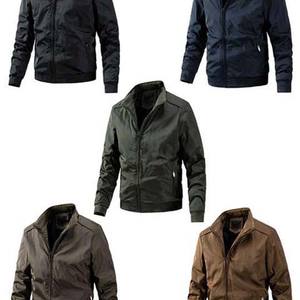 Coupe-vent bicolore de haute qualité pour hommes-Vestes à blocs de couleurs durables et confortables pour un usage quotidien à la mode - Product Image 3