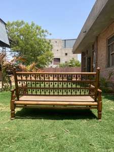 Chaise de décoration de meubles de maison de banc de jardin en bois durable de style moderne pour l'usage extérieur de centre commercial de parc disponible au prix promotionnel - Product Image 2