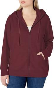 Sudadera con capucha para mujer, con logotipo personalizado, cremallera, venta al por mayor, Otoño e Invierno - Product Image 3