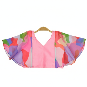 Shoryam, Lehenga Choli de Moda para Niñas, Chaniya Choli con Estampado Abstracto Colorido, Largo hasta el Suelo, Tradicional Indio para Fiestas - Product Image 3