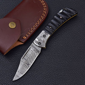 มีดทำครัวเหล็กดามัสกัสด้ามจับออกแบบได้ตามต้องการผลิตจากผู้ผลิตที่ทนทาน - Product Image 2