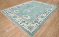 Tapis géométriques Ushak en pure laine de haute qualité, fabriqués à la machine, avec envers en latex antidérapant, lavables, à poils ras, personnalisables