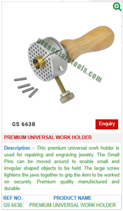 Soporte DE TRABAJO Universal Premium GS 663B Material de acero Herramientas de joyería para herramientas de joyería - Product Image 2