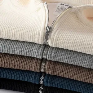 Sudadera con Capucha de Invierno, Tejida, 100% Algodón, con Cierre, Holgada, Transpirable, Extra Grande, con Logotipo Personalizado Bordado - Product Image 3