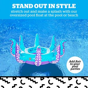 Best Selling Giant Octopus <b>Inflatable</b> <b>Pool</b> Float Tentacles 5 Feet Wide Swim Ring Blow Up <b>Pool</b> Float <b>for</b> Adults Kids Summer Water - Product Image 2