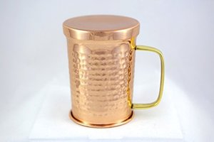 <b>Beautiful</b> hammered pure copper <b>mug</b> handmade premium quality ideal for Moscow Mule cocktails beer juice or cold drinks - Product Image 4