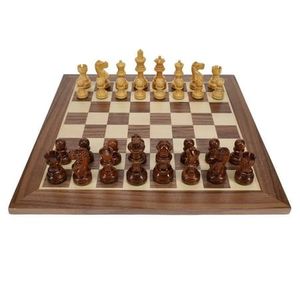 Jeu d'échecs géométrique de luxe minimaliste moderne abstrait bois et résine décor à la maison cadeau en gros jeu d'échecs en bois plateau en bois - Product Image 3