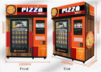 Vente en gros de fenêtres entièrement automatiques numériques self-service cookie boulangerie gaufre sandwich cupcake pizza tranche distributeur automatique