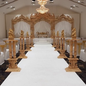 Mandap de Boda Hindú con Aspecto de Madera, Maravilloso Mandap Maharani para Bodas Indias, Mandap de Diseño Hindú para Bodas, Mandap Sultán para Bodas en el Reino Unido - Product Image 3
