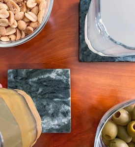 Best Selling Luxury Style <b>Marble</b> <b>Coaster</b> High Quality Eco-Friendly Square Shape Table Decor New Model Coffee Mug Tea Cup <b>Coaster</b> - Product Image 5