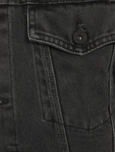 Veste en jean vintage délavée de haute qualité pour homme, coupe ajustée, impression de logo personnalisée, respirante, imperméable, coupe-vent, 100% coton, style streetwear - Product Image 2