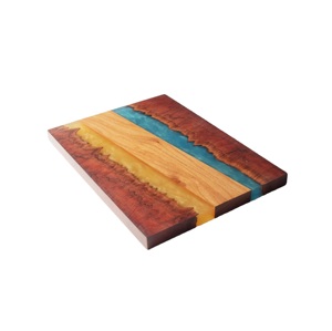 Tabla de cortar de resina y madera de diseño atractivo, precio de fábrica, tamaño personalizado de alta calidad para mesa de cocina, tabla de queso de resina de madera - Product Image 4