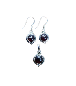 Boucles d'oreilles classiques faites à la main, ensemble de pendentifs solides 925, bijoux pour femmes, argent Sterling 925, Onyx noir, pierres précieuses, cadeau de style Boho pour - Product Image 1
