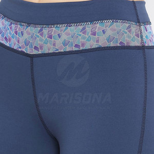 Custom Made Solid High Quality <b>Plus</b> <b>Size</b> Women <b>Yoga</b> Leggings with Elastic Waist Sustainable Eco-Friendly Spandex/Polyester <b>Pants</b> - Product Image 6