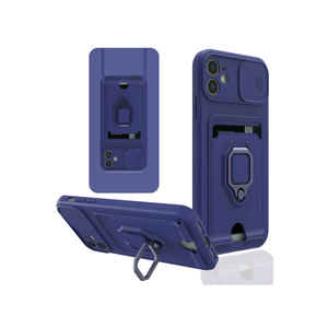 เคสซิลิโคนสีน้ำเงินกรมท่า Netzy สำหรับ iPhone 11 13 Pro Max 14 Plus และอื่นๆ - บรรจุภัณฑ์ขายปลีก & ตัวอย่างฟรี - Product Image 1