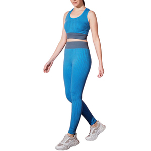 Women's <b>Workout</b> 2 Pieces Fitness Gym Set Women Activewear Set Sports Bra and <b>Legging</b> Set <b>With</b> <b>Pockets</b> - Product Image 1