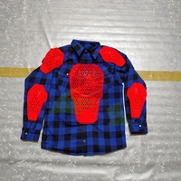 Chemise de moto en flanelle Kevlar, vente en gros, veste de protection à capuche pour motards, course tout-terrain