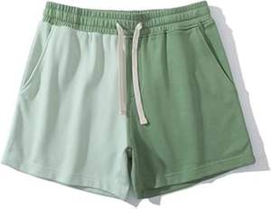 Shorts de jogging athlétiques confortables et écologiques en molleton uni OEM pour hommes, taille haute, fermeture à cordon - Product Image 6