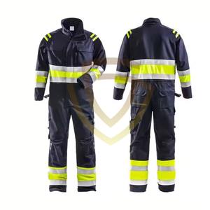 Uniforme de trabajo de seguridad reflectante de talla grande de alta calidad, trabajo de algodón en general para hombres a bajo precio - Product Image 2